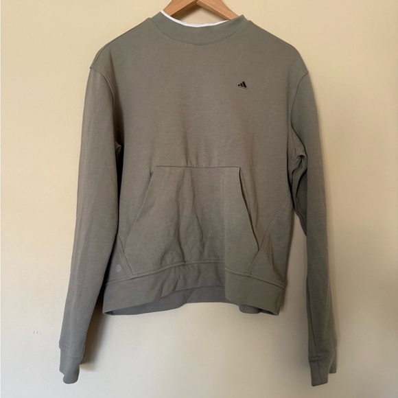 Adidas Women's Go-to Golf Silver Pebble Sweatshirt - Picture 5 of 10